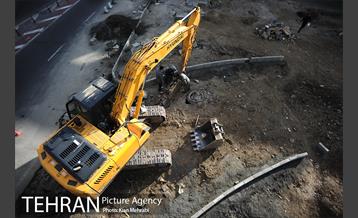 زیرگذر استاد معین قبل از افتتاح 40