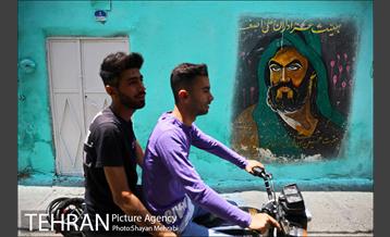 دیوار های رنگی محله هرندی 15