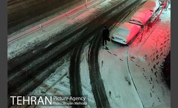 صبح برفی تهران 18