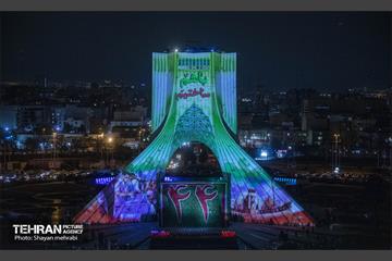 نورافشانی جشن پیروزی انقلاب اسلامی در میدان آزادی 18