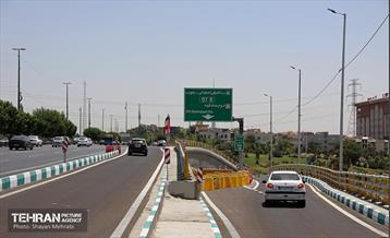 بهره‌برداری از تقاطع غیرهمسطح بزرگراه همت و اشرفی اصفهانی 32