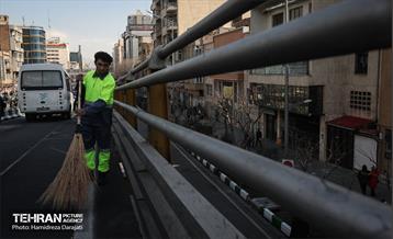 خدمات شهرداری تهران در پایان راهپیمایی ۲۲ بهمن 12