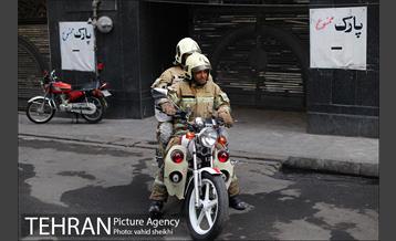 پایان عملیات اطفای حریق ساختمان برق حرارتی میدان ولیعصر 17