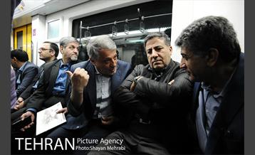 بازدید معاون اول رئیس جمهور به همراه شهردار تهران از مترو تهران 15