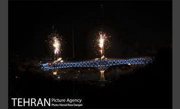 نورافشانی ویژه پُل طبیعت در شب نوروز ۱۴۰۰