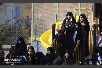 تشییع پیکر شهید گمنام در منطقه ۲۱