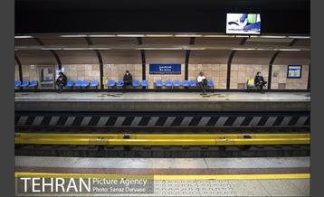 طرح فاصله گذاری اجتماعی در مترو تهران 18