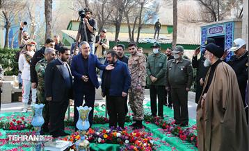 تشییع پیکر شهید گمنام در منطقه ۱۰