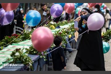 جشن تولد امام حسن (ع) در بلوار کشاورز 9