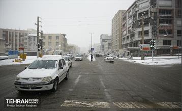 ترافیک روان در روز برفی تهران 22