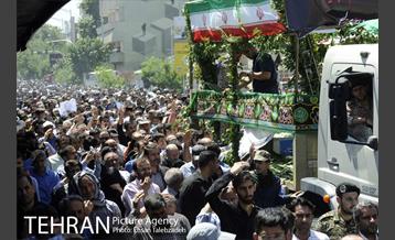 تشییع پیکر شهدای حادثه تروریستی تهران 30