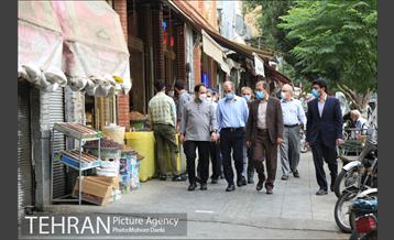 بازدید معاون شهرسازی و معماری شهرداری تهران و شهردار منطقه ۱۲ از بازار امین السلطان 9