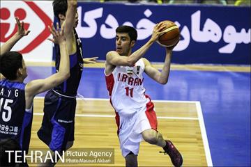 دیدار بسکتبال ایران و کره جنوبی در جوانان آسیا 12