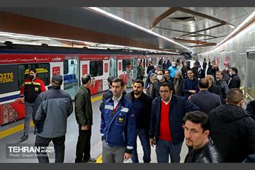 تست گرم بخش میانی خط ۶ مترو تهران 39