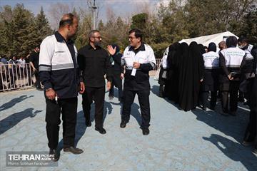 اولین تمرین آمادگی در برابر حوادث و بحران‌ها ویژه بانوان شهرداری تهران