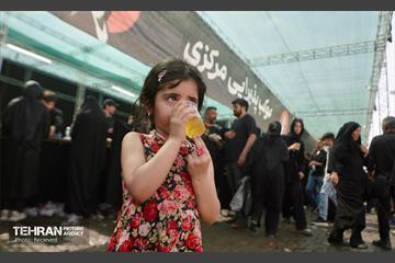 مواکب پذیرایی از زائران رهبر شهید در مراسم وداع