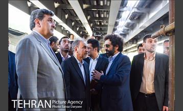 بازدید شهردار تهران از بازسازی پل کریمخان 16