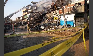 دومین روز عملیات امداد و نجات حادثه پلاسکو-2 5