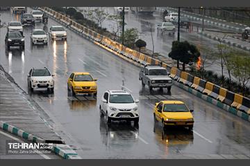 بارش باران پاییزی در تهران 16