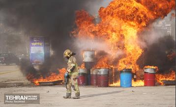 تمرین سراسری زلزله در بوستان ولایت 10