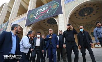 بدرقه خادمان و زائران اربعین با حضور شهردار تهران 1