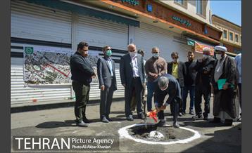 پروژه بهسازی پیاده مداری در منطقه ۲۰