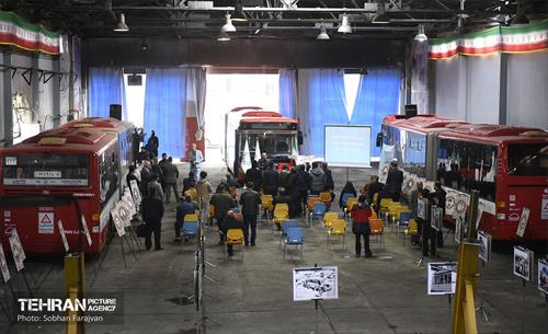 بازدید اصحاب رسانه از مراکز بازسازی ناوگان اتوبوسرانی 1