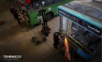 به وقت خدمت؛ بازآمادسازی اتوبوس‌های شهری تهران 6