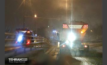 بارش برف زمستانی در معابر شمالی پایتخت - 1 45