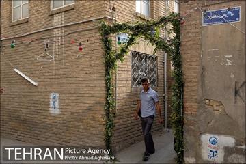 آذین بندی محله عودلاجان برای جشن نیمه شعبان 8