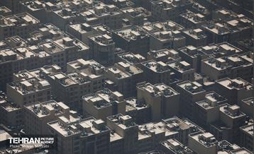 تهران برفی از نمای برج میلاد 35