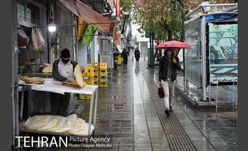بارش باران پاییزی در تهران- 2