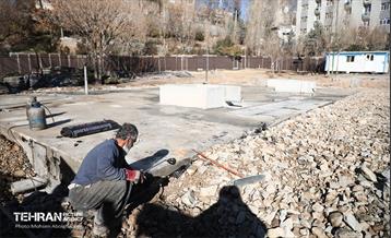 احداث مخازن آب بوستان بانوان