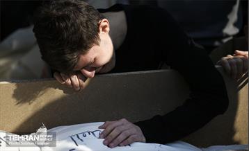 تشییع پیکر شهید آتش‌نشان «قریب رضا دارابی» 12