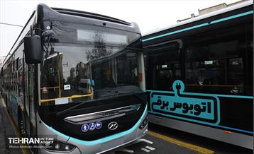 بهره‌برداری از اتوبوس های برقی شهر تهران 40