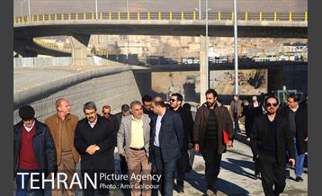بازدید معاون فنی عمران شهرداری و اعضای شورای شهرتهران از پروژه تقاطع غیرهمسح شهیدهمدانی 32