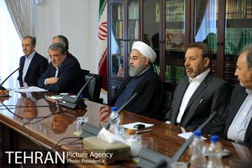 دیدار دکتر نجفی و اعضای شورای شهر تهران با رئیس جمهور 2