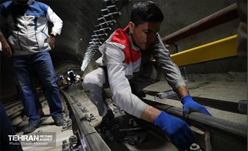 تست گرم بخش شمالی خط ۶ مترو تهران 10