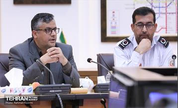 جلسه مشترک شرکت بهره‌برداری متروی تهران و حومه و سازمان آتش‌نشانی و خدمات ایمنی 9