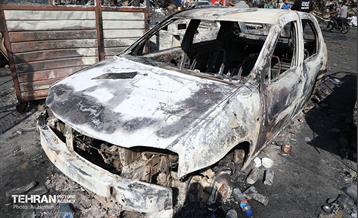 بازار آهن شآداباد پس از آتش سوزی 27