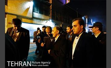 بازدید سرزده  شهردار تهران از محل آتش‌سوزی ساختمان برق حرارتی وزارت نیرو 3