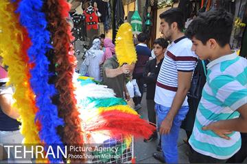 سیاهه فروشان بازارتهران در آستانه محرم 7