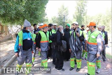 بازدید اعضای شورای اسلامی شهر تهران از خدمات رسانی به زائران اربعین حسینی 10