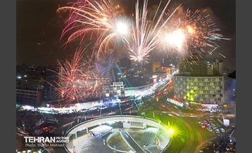 نورافشانی میدان ولیعصر(عج) به مناسبت نیمه شعبان 15