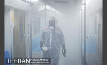 عملیات ضدعفونی کردن مترو تهران 15