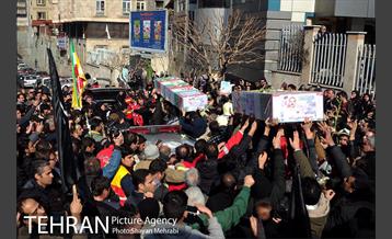 تشییع شهدای آتش نشان با حضور مردم  21