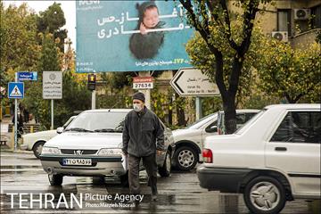 ترافیک تهران در یک روز بارانی 4