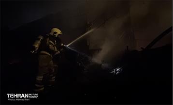 حریق در بازار آهن شادآباد 9