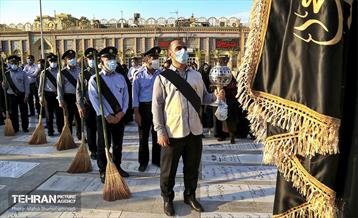 آیین تعویض پرچم حضرت عبدالعظیم حسنی(ع) 2