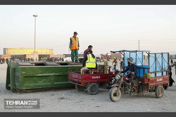 خدمات رسانی شهرداری منطقه 5 در پایانه مرزی مهران 25
